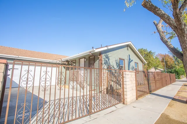 a view of wooden balcony