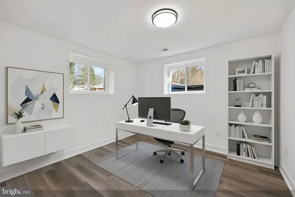 a view of outdoor space with seating