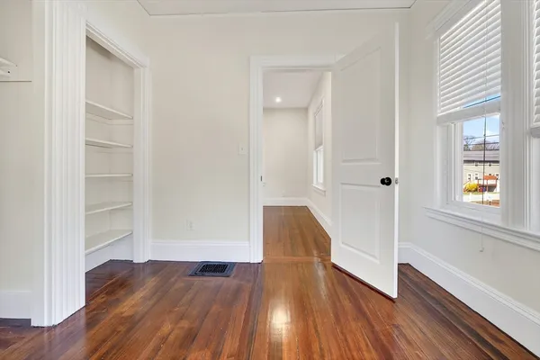 wooden floor in an empty room