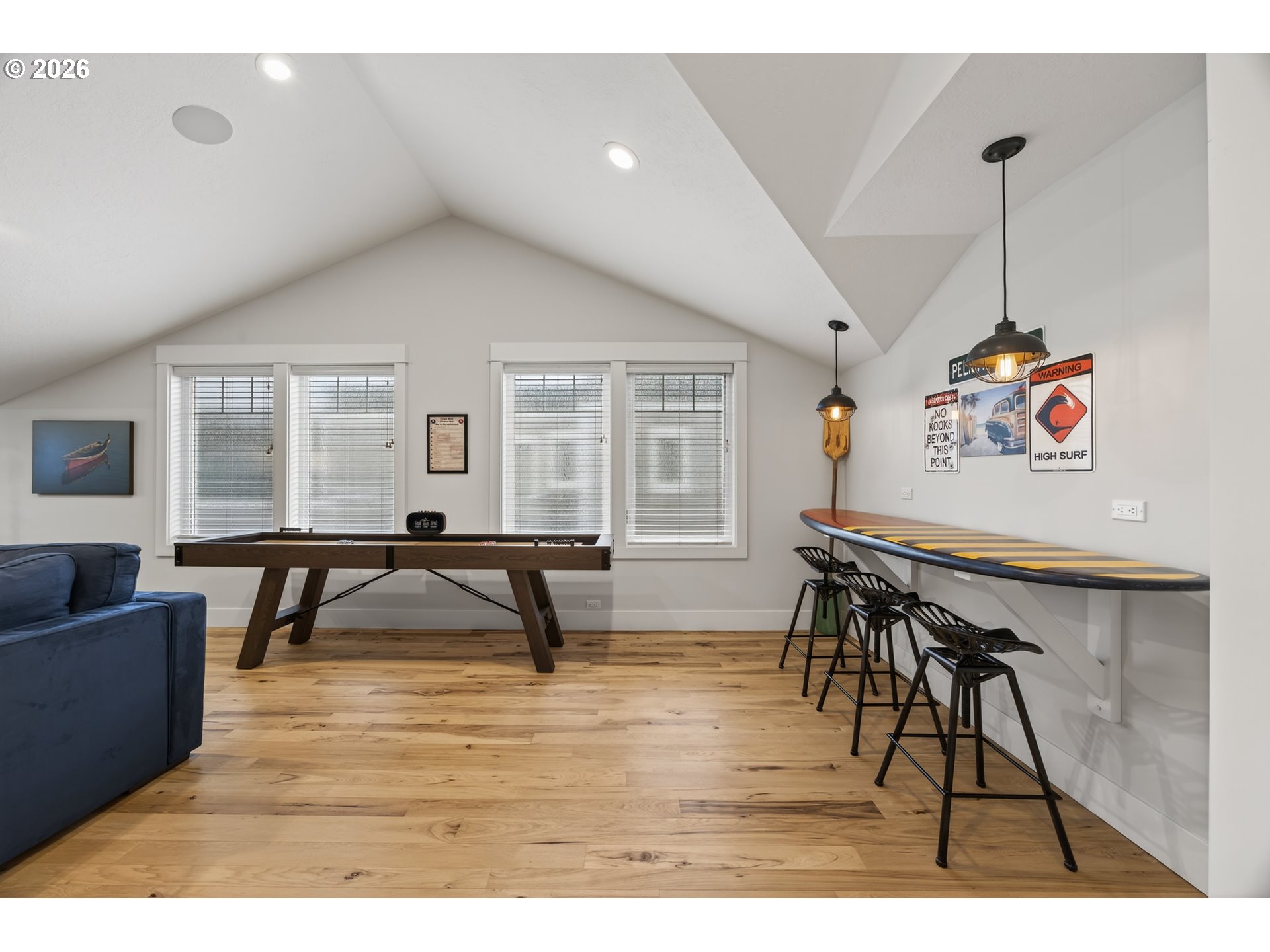 525 Point Avenue Depoe Bay, OR 97341 - Photo 27 of 47 a living room with furniture and a wooden floor