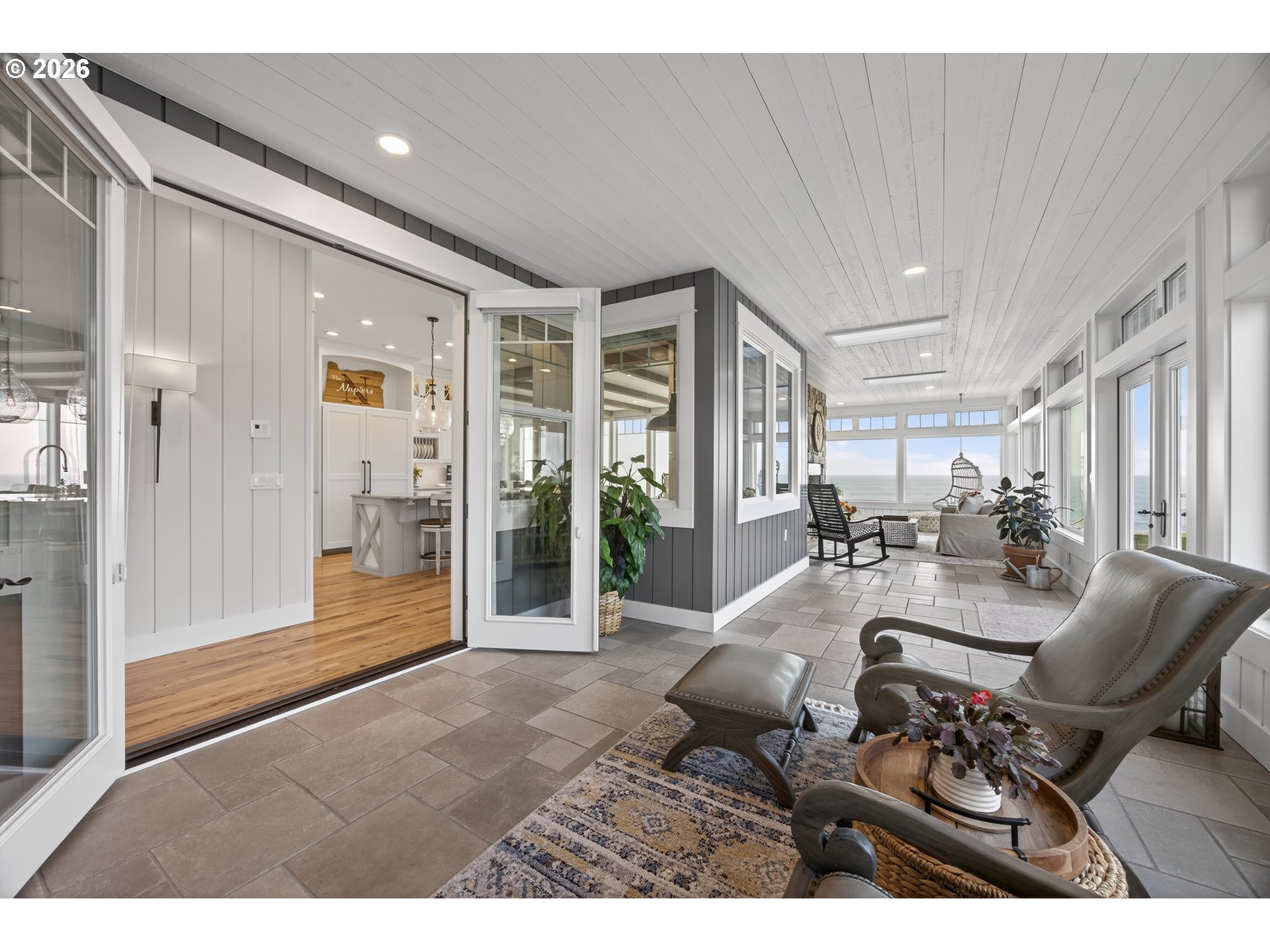 525 Point Avenue Depoe Bay, OR 97341 - Photo 7 of 47 a living room with furniture and a glass door