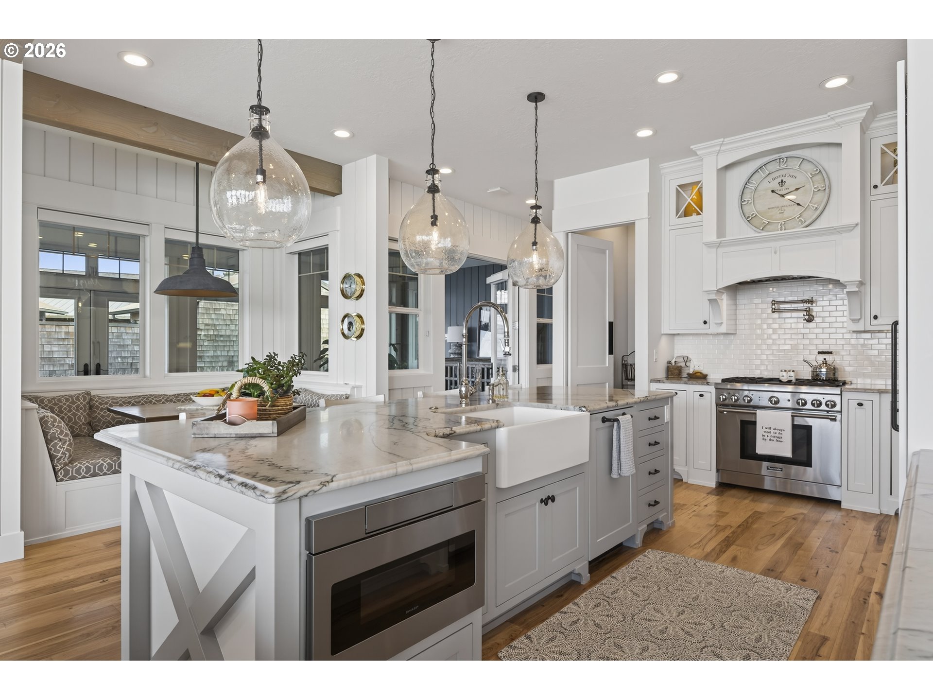 525 Point Avenue Depoe Bay, OR 97341 - Photo 9 of 47 a kitchen with sink stove and refrigerator