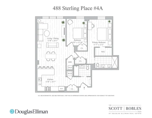 $1,895,000 | 488 Sterling Place, Unit 4A | Crown Heights