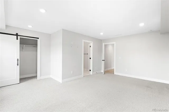 a view of an empty room