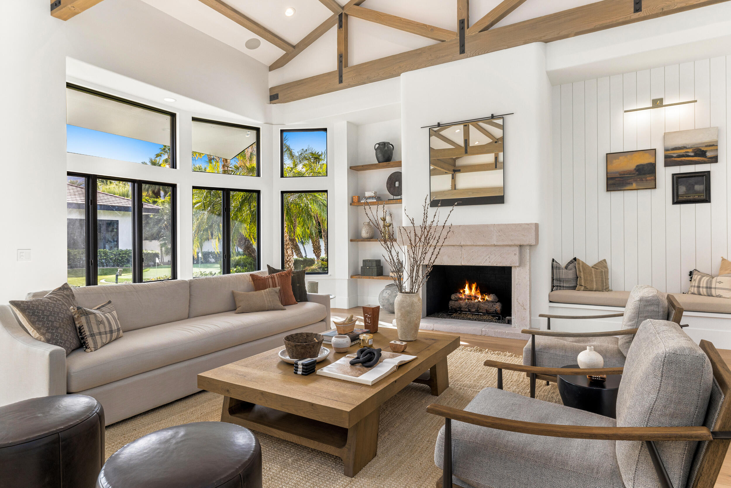 72420 Silver Spur Lane Rancho Mirage, CA 92270 - Photo 9 of 86 a living room with furniture a fireplace and window