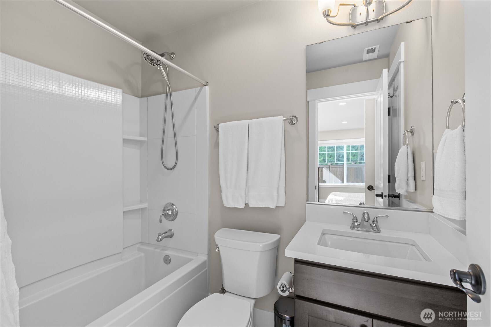 4612 186th Place Southeast, Unit A Bothell, WA 98012 - Photo 24 of 39 a bathroom with a sink toilet tub and shower