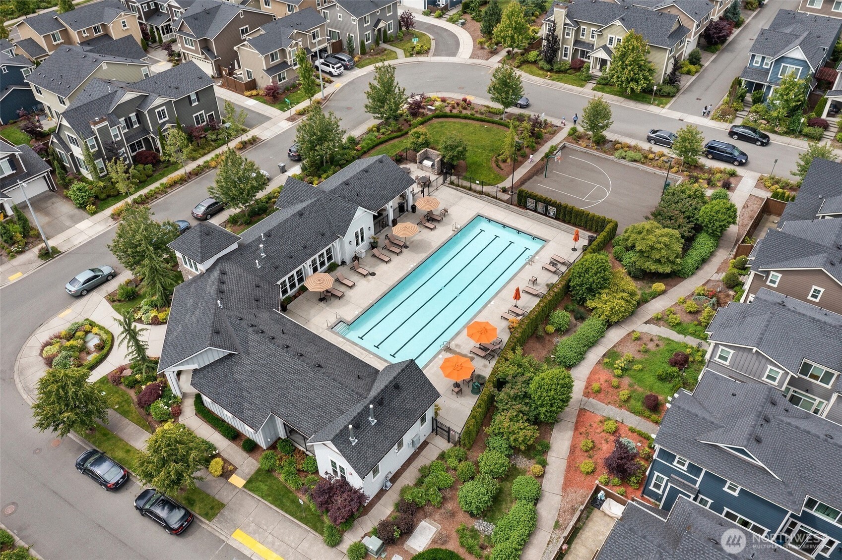 4612 186th Place Southeast, Unit A Bothell, WA 98012 - Photo 31 of 39 an aerial view of a house