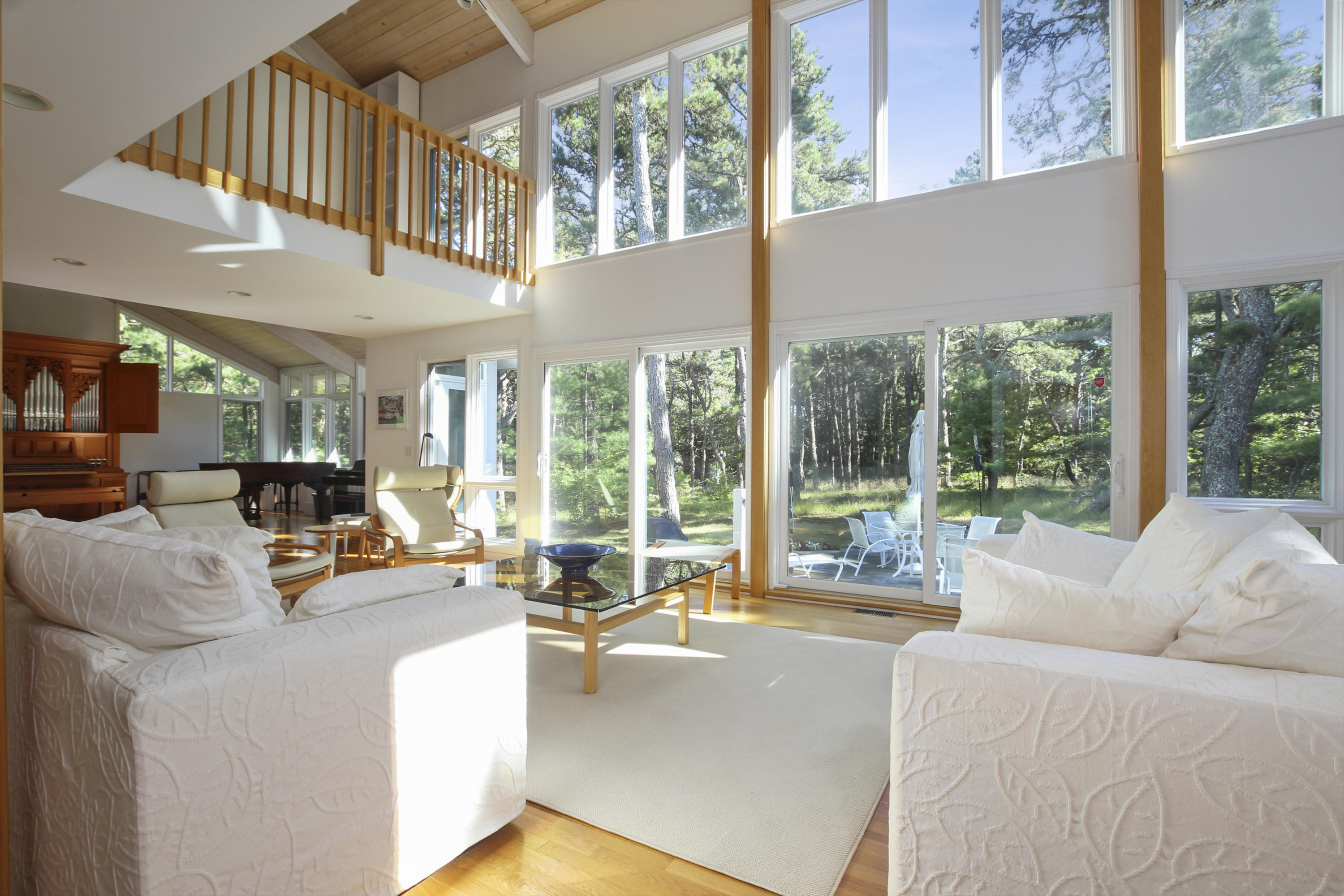 164 Long Pond Road Wellfleet, MA 02667 - Photo 3 of 33 a living room with furniture and a large window