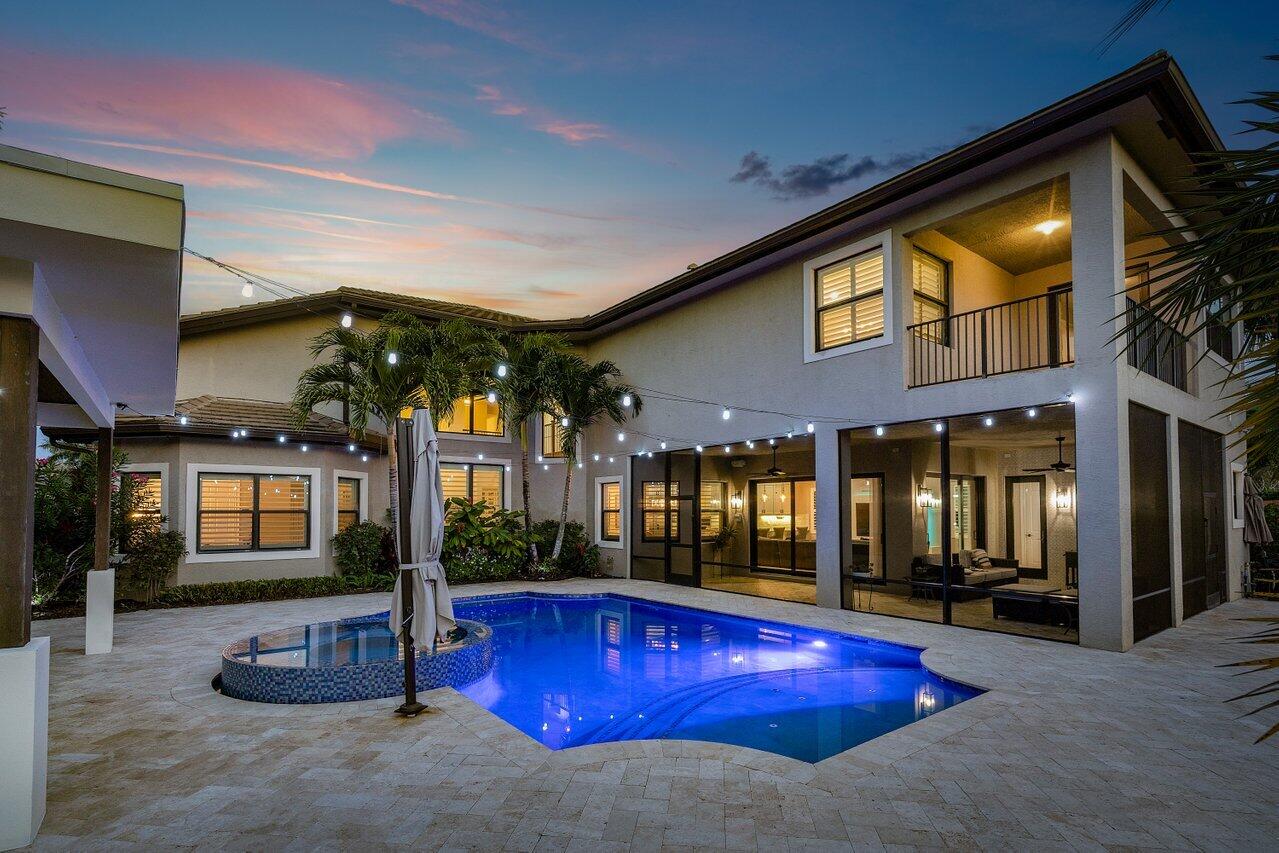 16857 Pierre Circle Delray Beach, FL 33446 - Photo 56 of 57 a swimming pool with outdoor seating and yard