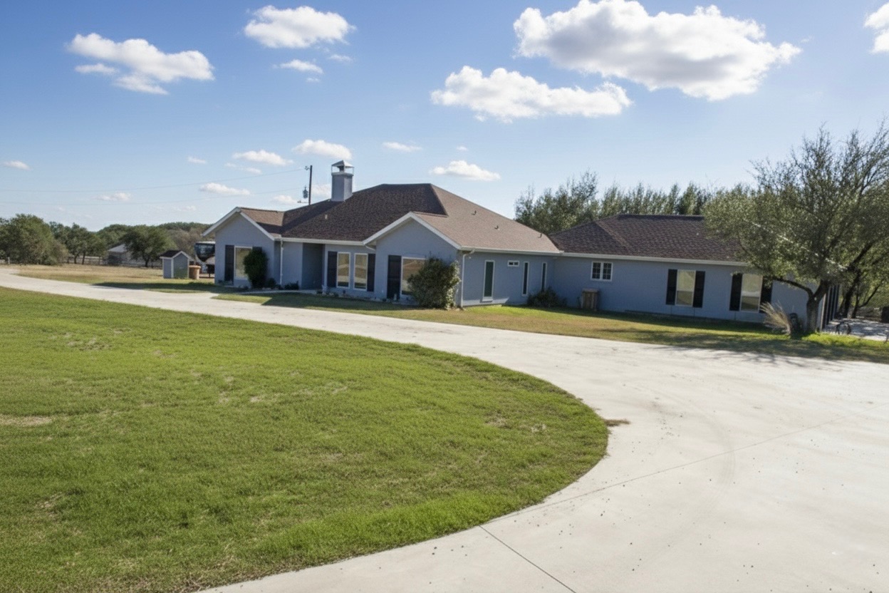 1159 Astral Point Spring Branch, TX 78070 - Photo 2 of 38 a front view of a house with a yard
