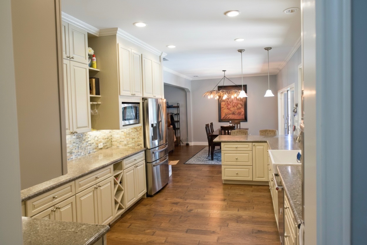 1159 Astral Point Spring Branch, TX 78070 - Photo 7 of 38 a bathroom with a sink and a mirror