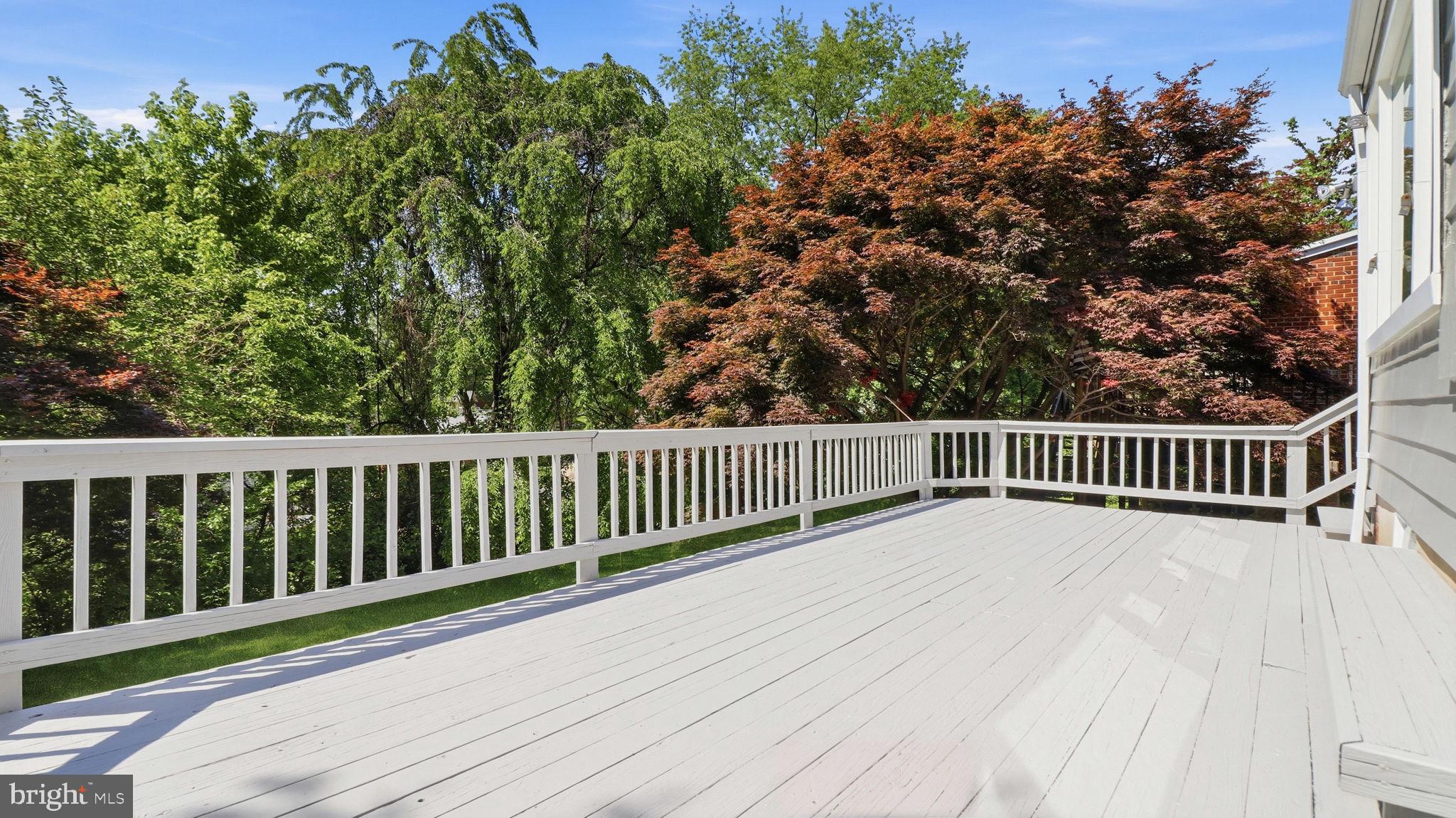 11708 Galt Avenue Silver Spring, MD 20902 - Photo 2 of 25 Serene deck with lush greenery backdrop.