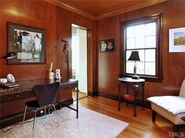 512 Chesterfield Road Raleigh, NC 27608 - Photo 13 of 25 a workspace with wooden floor and a window