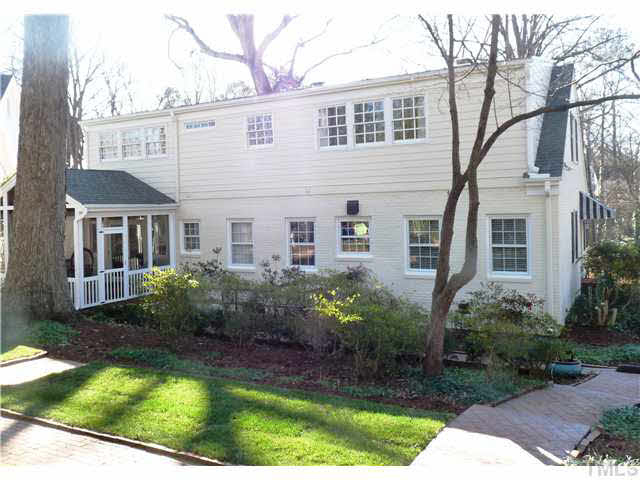 512 Chesterfield Road Raleigh, NC 27608 - Photo 25 of 25 a view of a house with backyard and plants