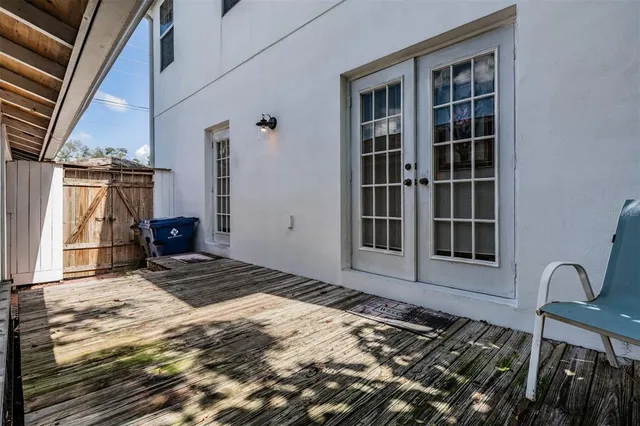 a picture of a bench in a white building