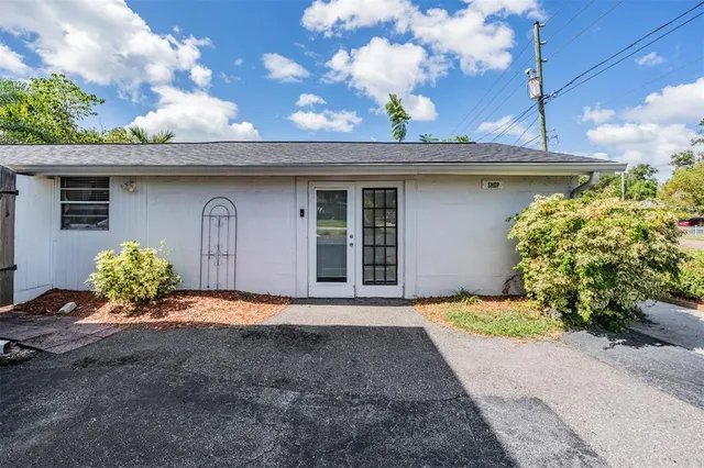 an aerial view of a city
