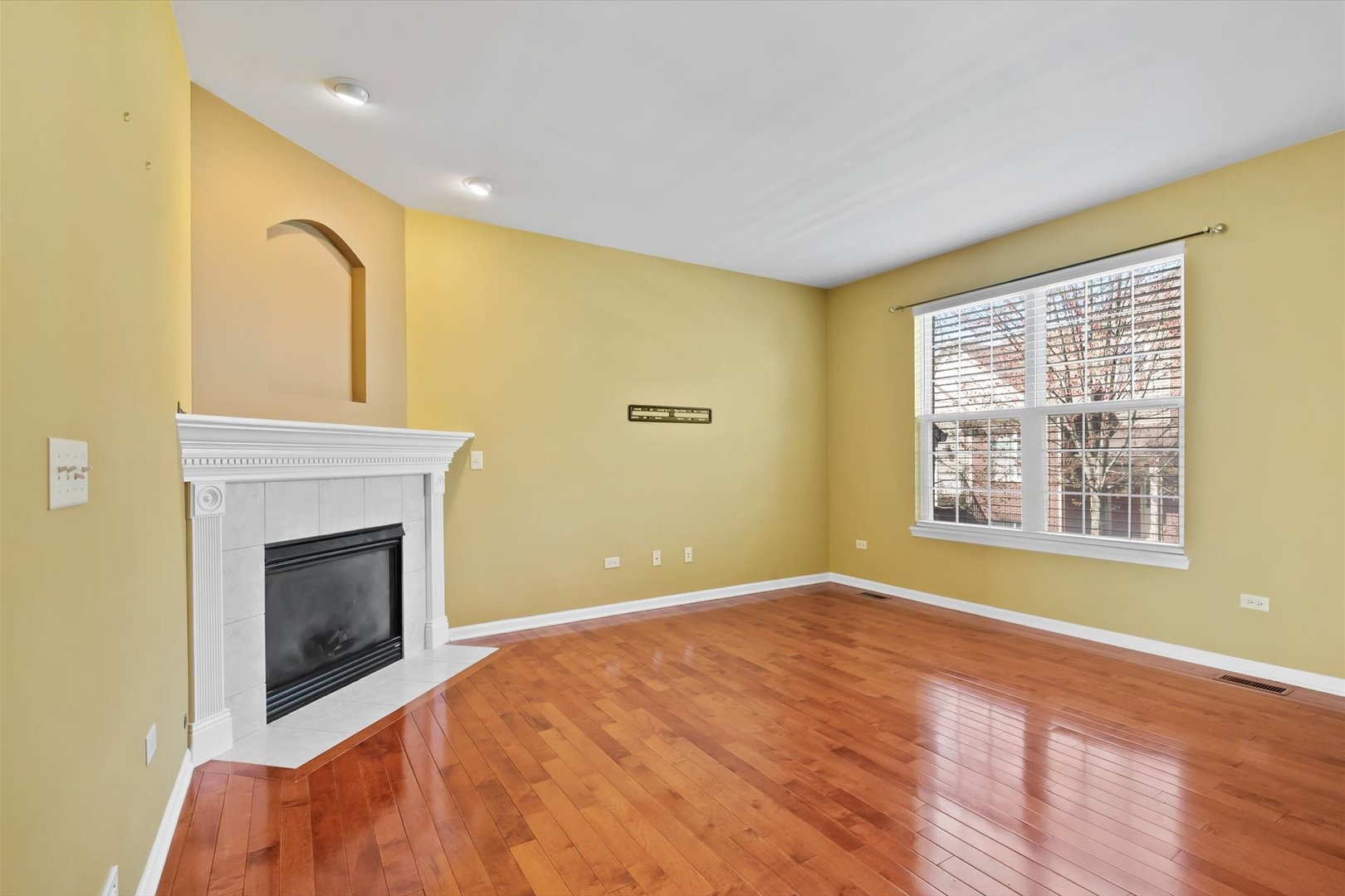 1908 Oxley Circle Naperville, IL 60563 - Photo 4 of 27 a view of an empty room with a fireplace and a window