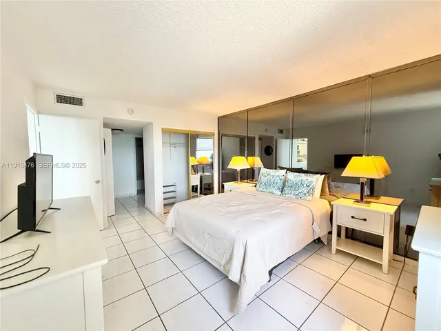 a front view of a building with streets