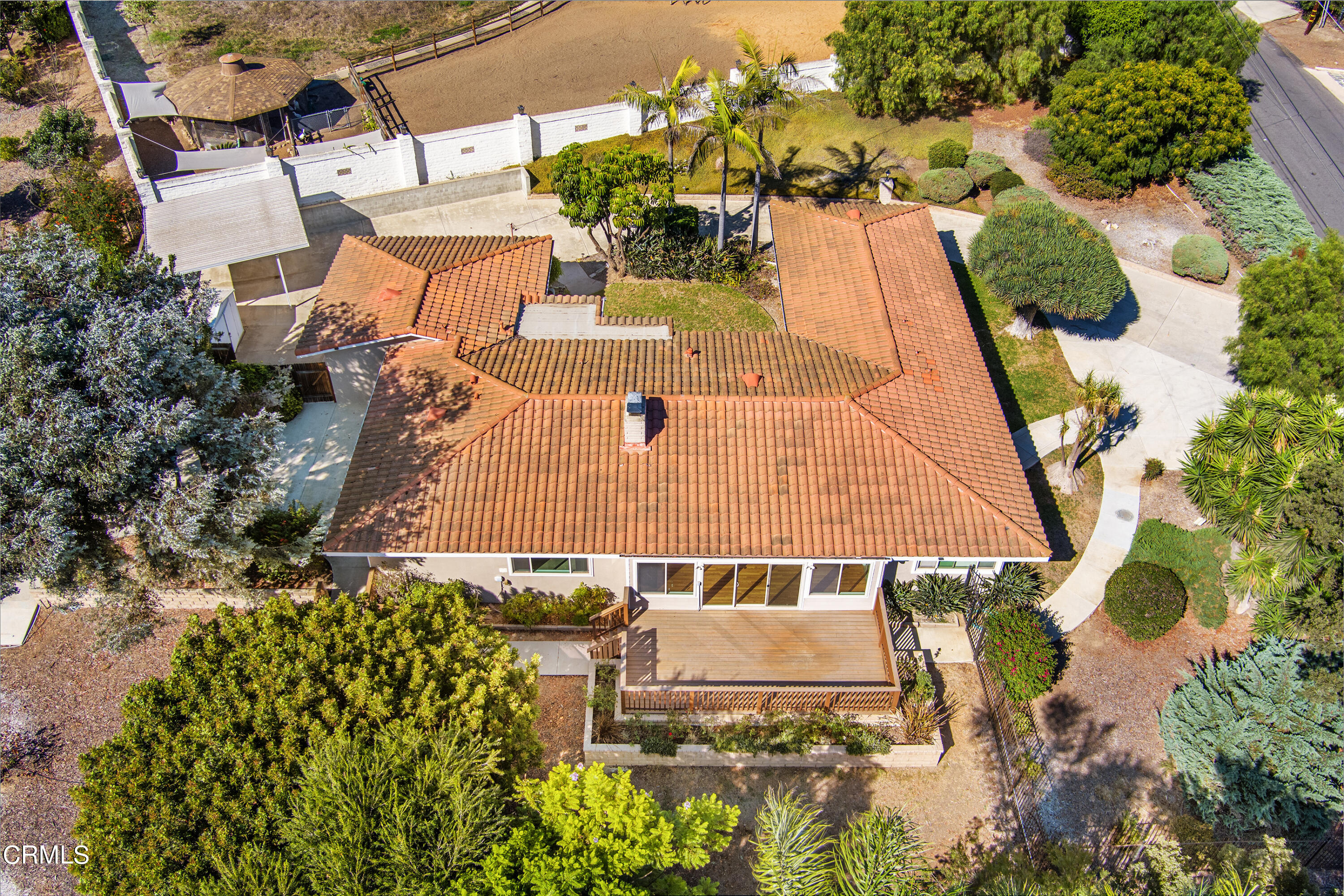 75 Vientos Road Camarillo, CA 93010 - Photo 26 of 36 an aerial view of a house with large trees