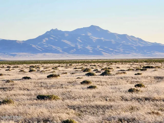 a view of a large mountain