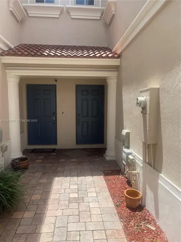 a view of a entryway door of the house