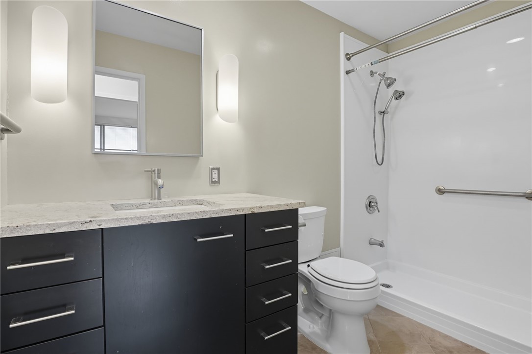 1000 East Avenue, Unit UN606 Rochester, NY 14607 - Photo 16 of 23 * Main Bath all updated - vanity with quartz cou