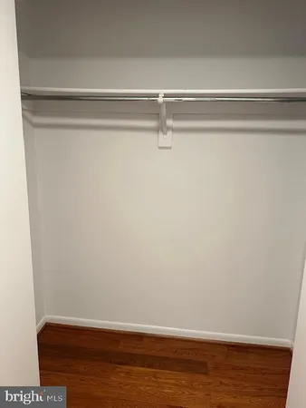 a view of small space with racks on the wall