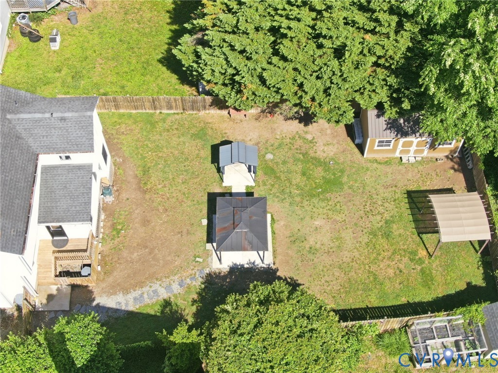 9110 Gayton Road Henrico, VA 23229 - Photo 51 of 54 an aerial view of residential house with outdoor space and trees