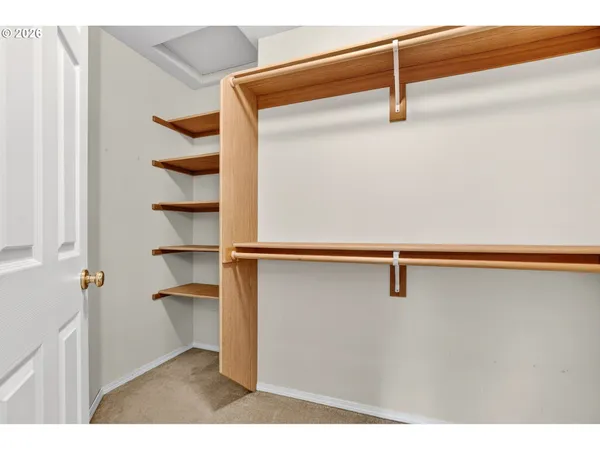 a view of a walk in closet