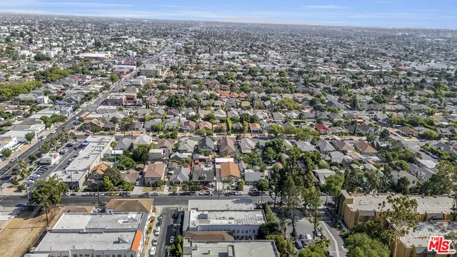 an aerial view of a city
