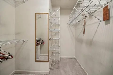 a view of walk in closet