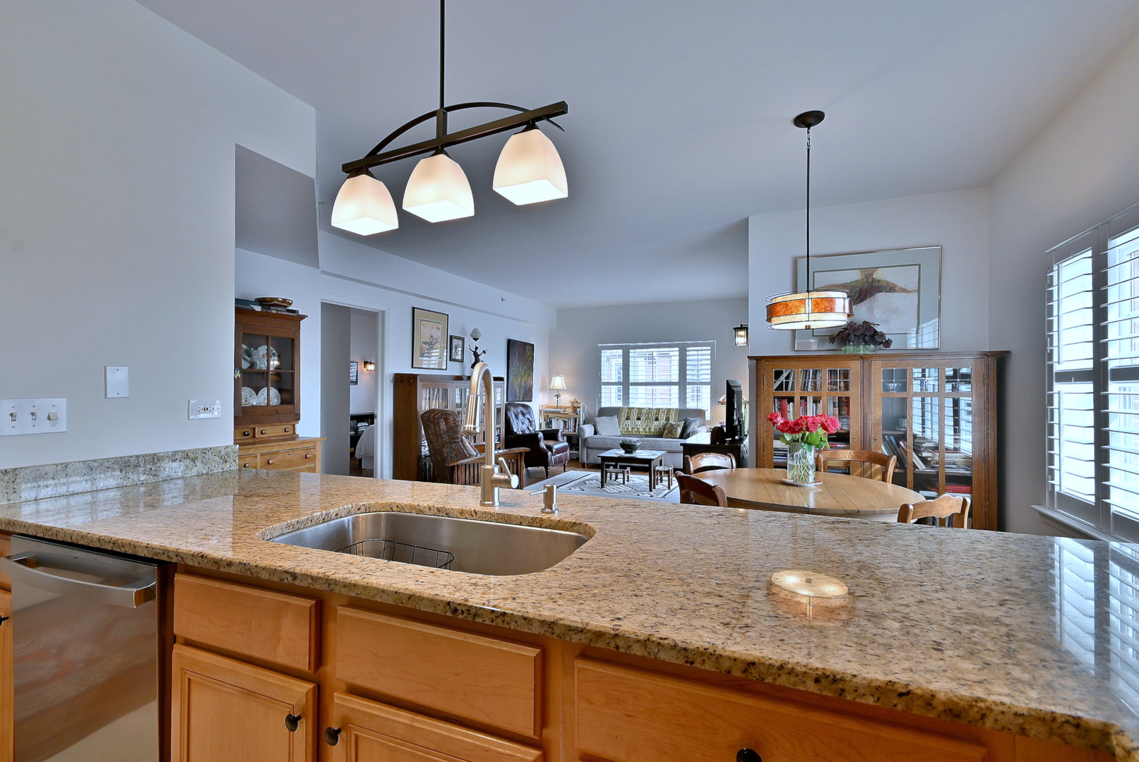 210 North Addison Avenue, Unit 301 Elmhurst, IL 60126 - Photo 17 of 30 a kitchen view of a sink and chandelier