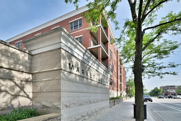 a front view of a building