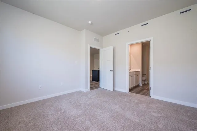 a view of an empty room