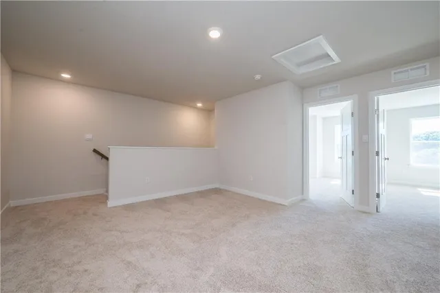 a view of an empty room