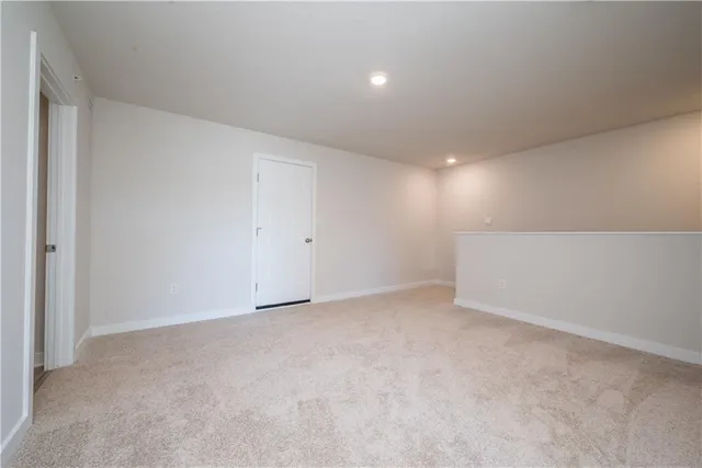 a view of an empty room