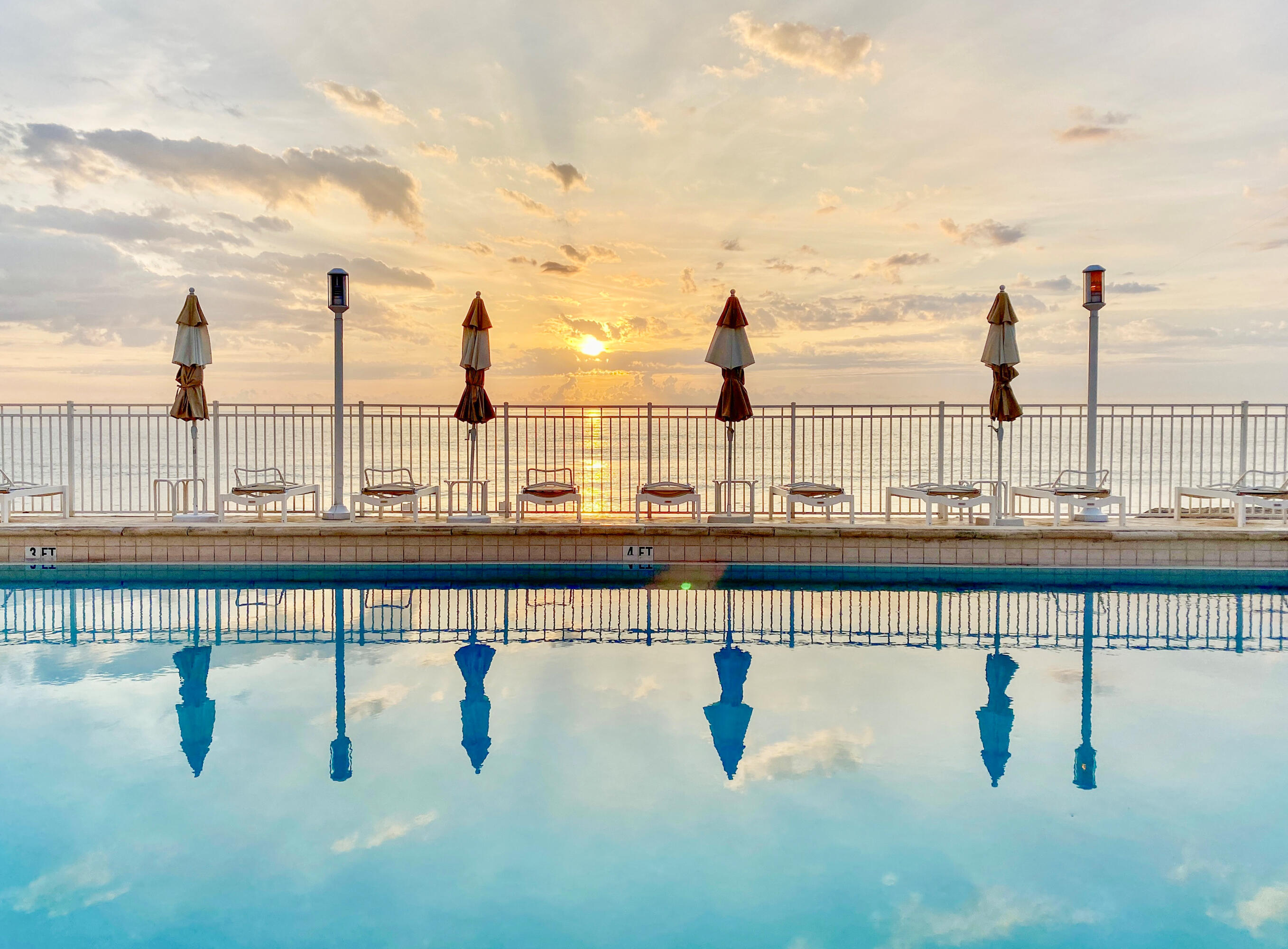 1200 South Ocean Boulevard, Unit 11D Boca Raton, FL 33432 - Photo 45 of 45 Sunrise at the Pool