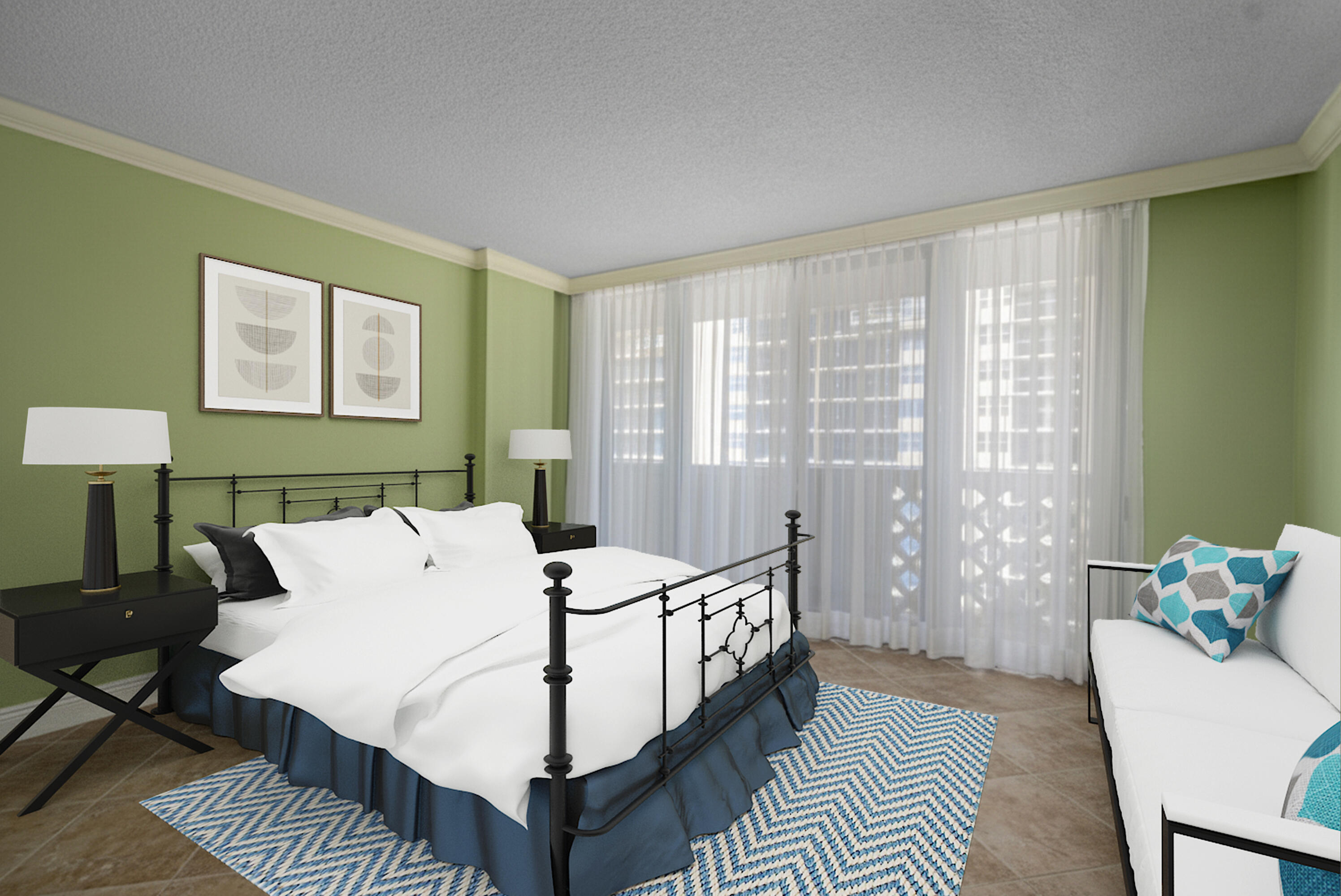 1200 South Ocean Boulevard, Unit 11D Boca Raton, FL 33432 - Photo 8 of 45 Guest Bedroom