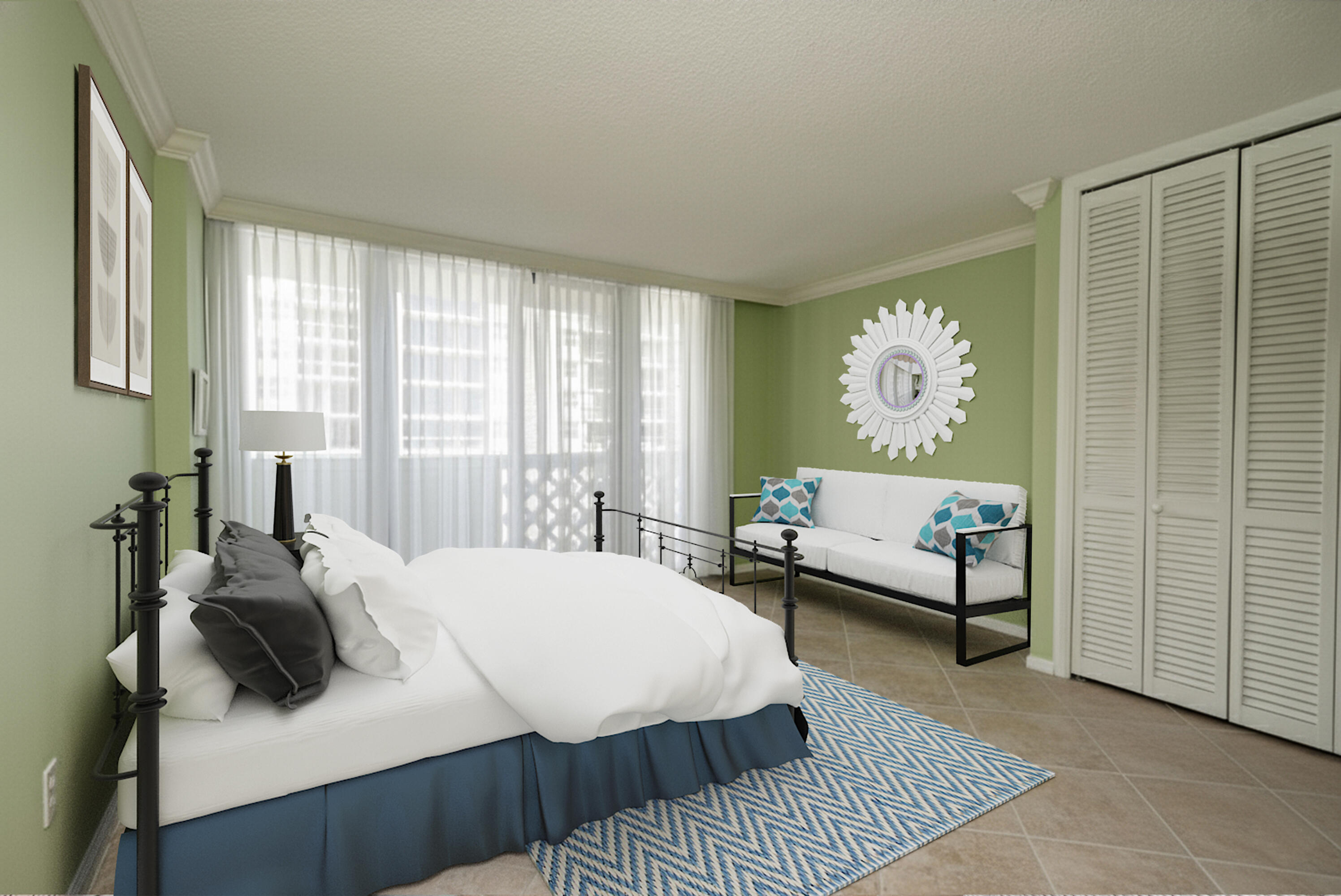 1200 South Ocean Boulevard, Unit 11D Boca Raton, FL 33432 - Photo 9 of 45 Guest Bedroom