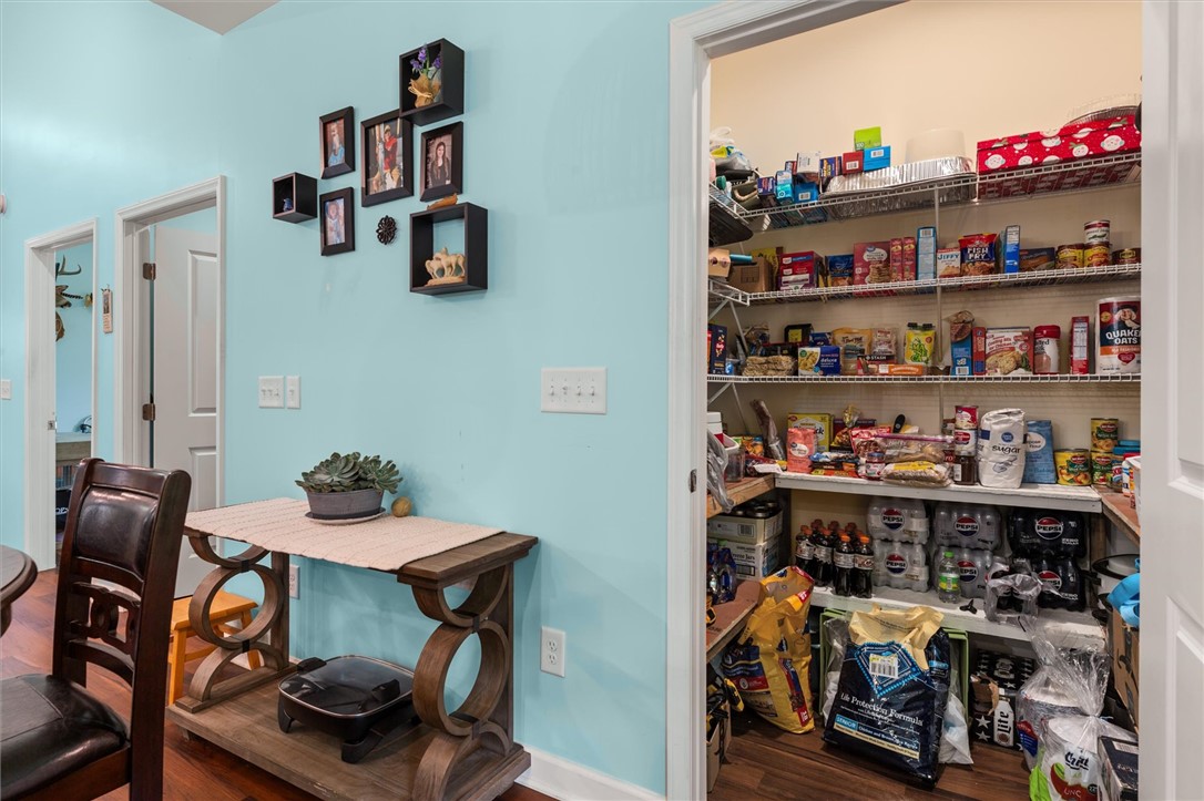 67 Sawblade Ridge Marietta, SC 29661 - Photo 22 of 37 This organized pantry provides ample storage for kitchen essentials, enhancing daily living.