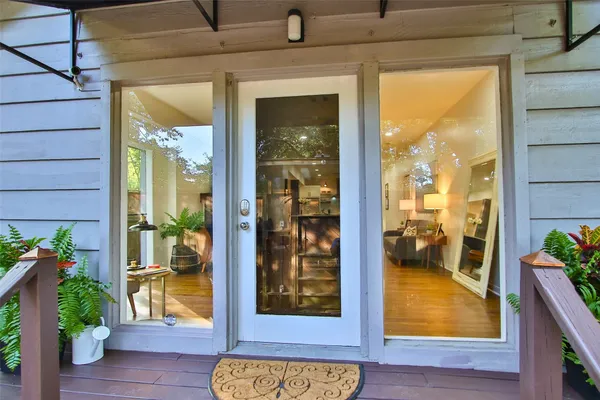 a view of front door