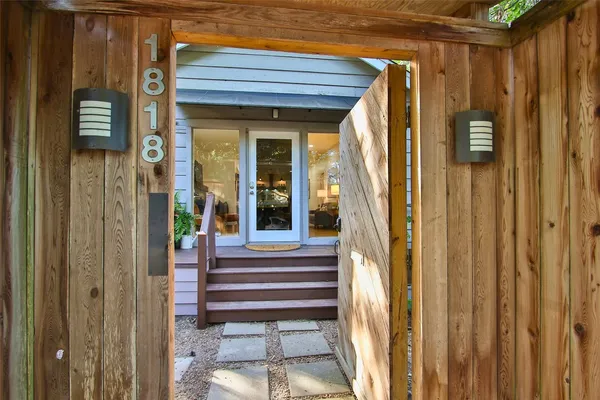a view of entrance
