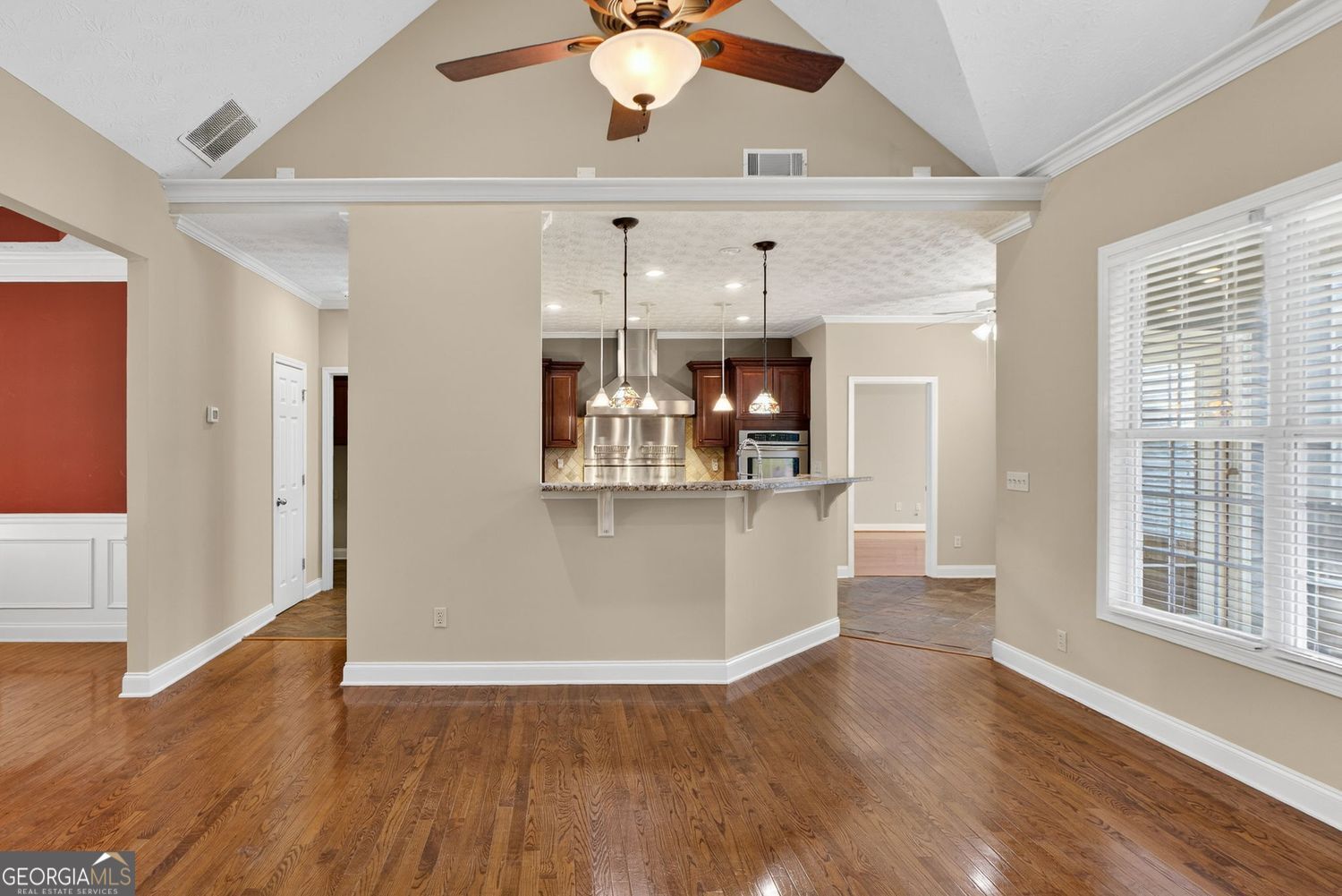 206 Jack Maddox Bridge Road Jackson, GA 30233 - Photo 7 of 38 a view of a kitchen with a dishwasher cabinets and a large window