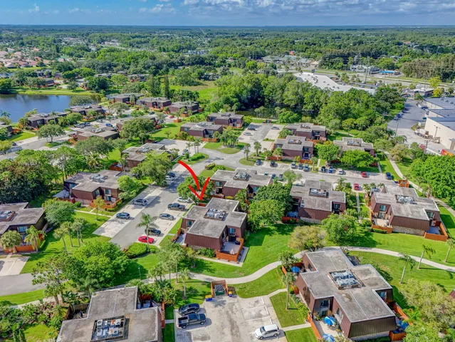an aerial view of multiple house