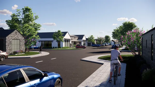 a view of city from balcony with seating space