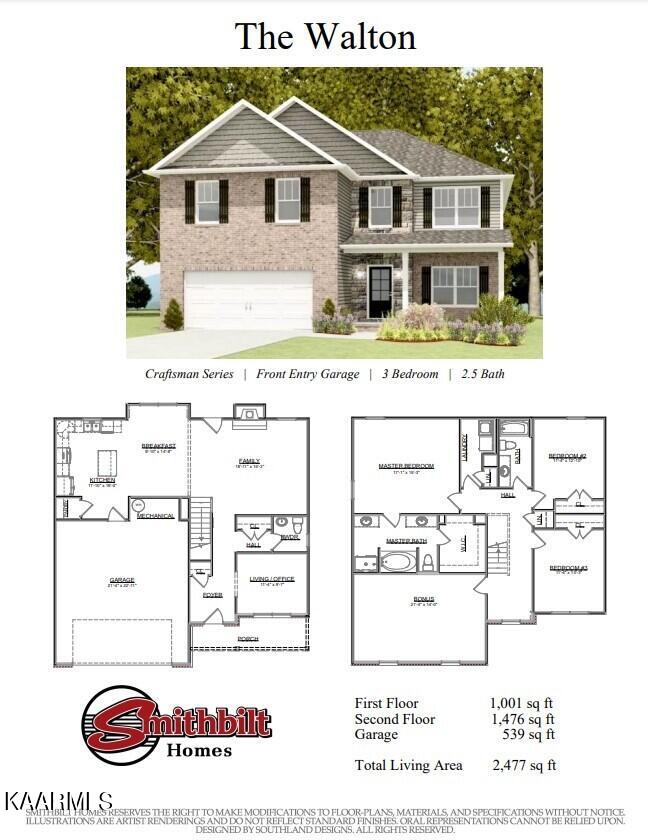 115 Brookberry Road, Unit LOT 34G Oak Ridge, TN 37830 - Photo 2 of 26 Walton Craftsman Front Entry