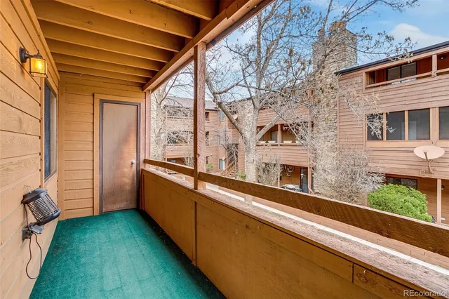 a view of balcony with a lot of stuff