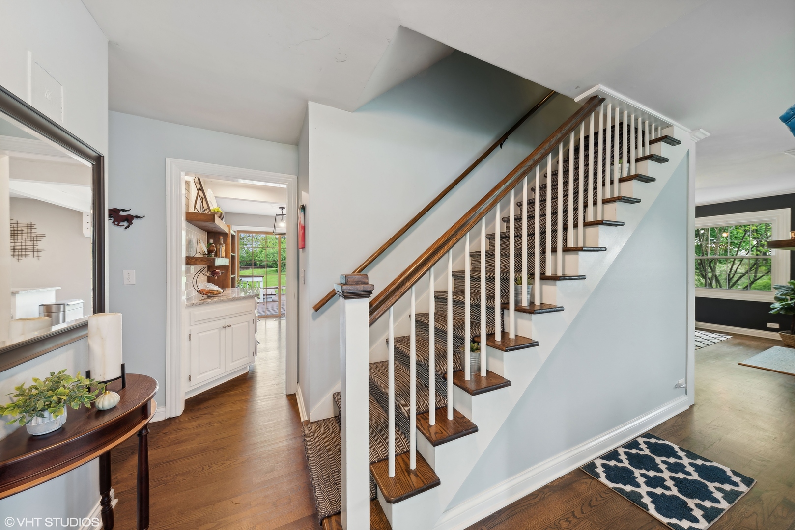 224 Orchard Road North Barrington, IL 60010 - Photo 4 of 34 a view of entryway with wooden floor and stairs