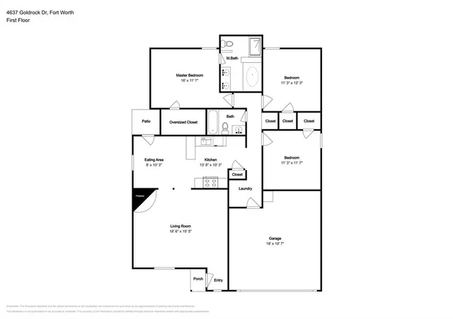 $1,845 | 4637 Goldrock Drive, Fort Worth, TX 76137