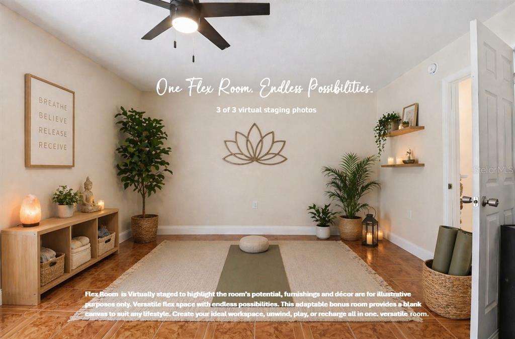 67 Cove Road Inglis, FL 34449 - Photo 28 of 35 a living room with furniture and a potted plant